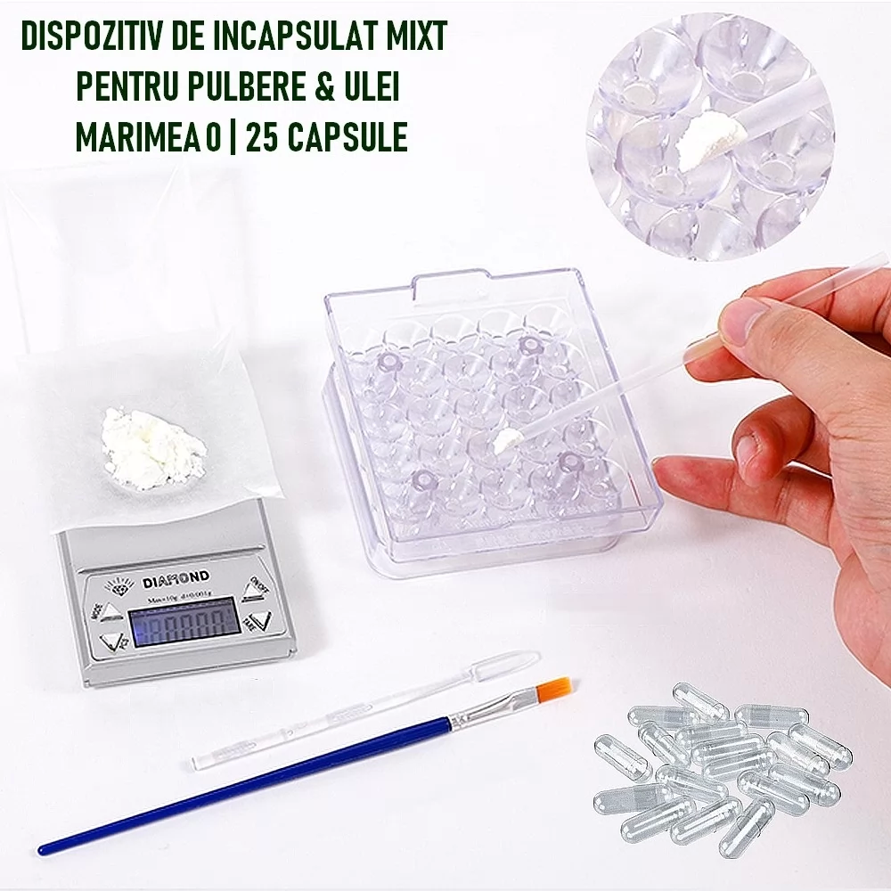 DISPOZITIV INCAPSULAT MIXT | ULEI & PULBERE | M:0 | 25 CAPSULE